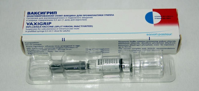 Вакцина Ваксигрипп - препарат французского производства, в России начала использоваться с 1992 года